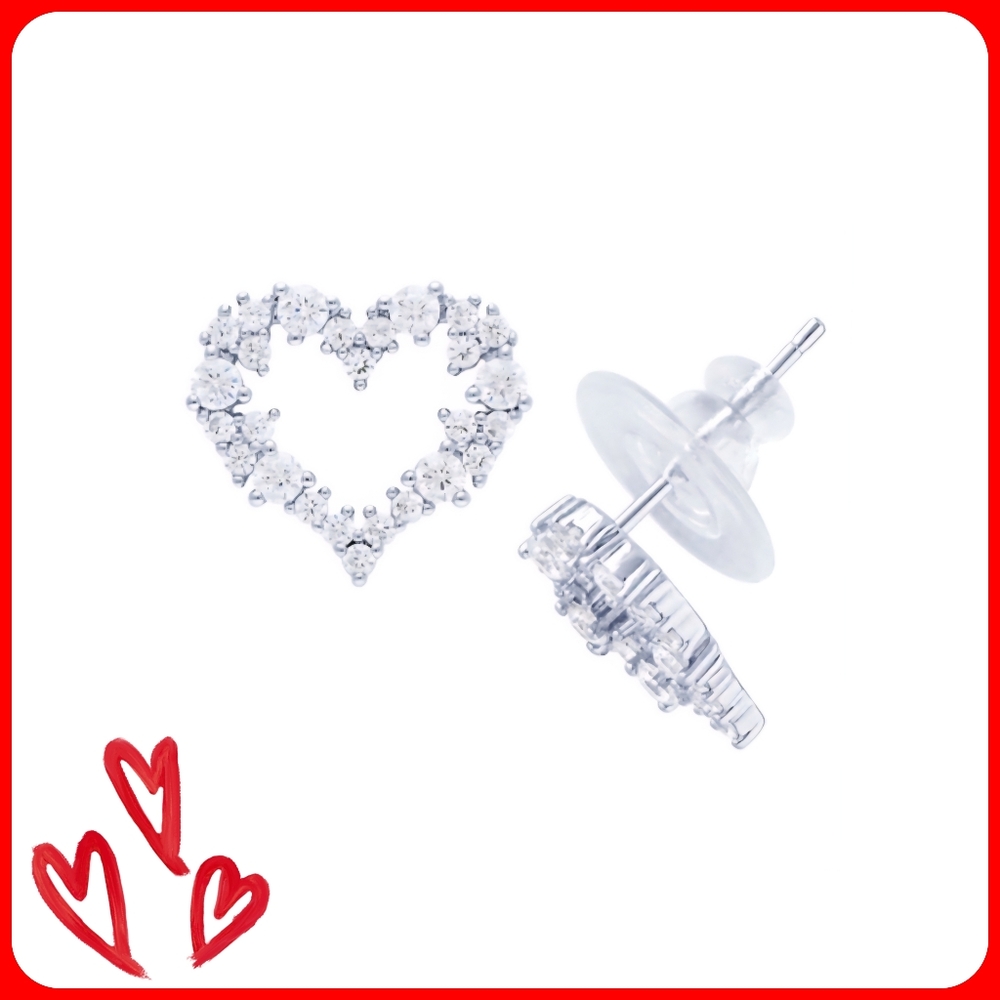 Macy's Open Heart Stud Earrings for Valentine's Dqy